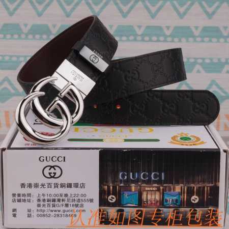品名：古奇 皮带 原单 腰带 材料：百分百头层牛皮腰带，保证真皮皮带，专柜原单品质、做工精细，送人自用首选 包装： 请认准如图专柜包装，赠送打孔器，银联发票，宽 - 点击图像关闭