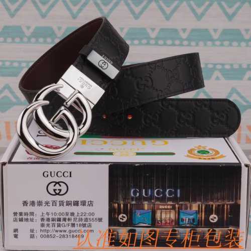 品名：古奇 皮带 原单 腰带 材料：百分百头层牛皮腰带，保证真皮皮带，专柜原单品质、做工精细，送人自用首选 包装： 请认准如图专柜包装，赠送打孔器，银联发票，宽