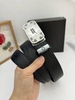 品名：万宝龙 Montblanc 自动带 材质：原单牛皮腰带 百分百头层牛皮腰带保证真皮，24K纯钢扣，专柜原单品质、做工精细，时尚大牌，送人自用首选 包装：