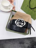 特 Gucci 4.0Mm 男款 双面原厂皮料 精品专柜扣头 高端品质 休闲百搭 专柜同款