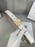宽度3.0Cm Chanel 香奈儿 特级进口小牛皮内衬原版磨砂底，饰有金 银色花纹金属logo花纹钢扣。