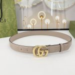 特 Gucci古驰 3.0Cm 双面头层小牛皮 原厂皮料订做 经典压花面搭配铜扣 时尚百搭 码数：75 80 85 90 95 100 105 110