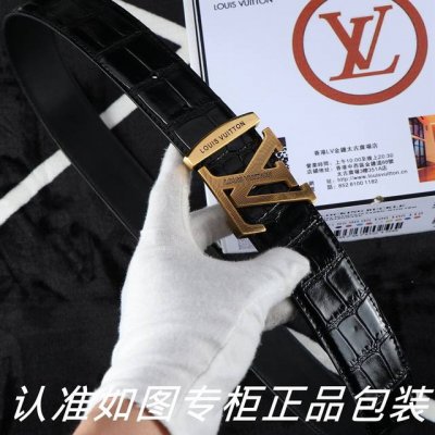 皮带：Lv..路易...威登原单 DDD 腰带：百分百头层牛皮皮带，保证真皮腰带。24K纯钢扣双面可用专柜同等质量， 送人自用首选 DDD 包装： 请认准如图专