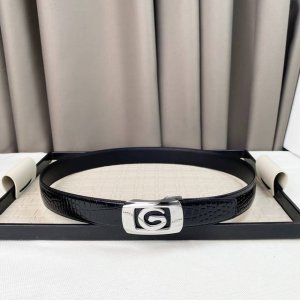 Gucci专同柜款 自动腰带 双面头层版原牛皮 、3.5Cm可裁剪