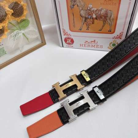品名：爱马仕.Hermès 原单 材质：原单牛皮腰带 百分百头层牛皮腰带保证真皮，24K纯钢扣，专柜原单品质、做工精细，时尚大牌，送人自用首选 包装： 请认准如 - 点击图像关闭