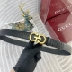 古奇 特种皮腰带自动带系列 原厂五金精品不锈钢扣 手感柔软舒适 宽3.5Cm