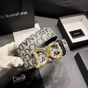 Dg 宽4.0 0杜嘉班纳 新款 涂层织物腰带，整体点缀别具一格的提花工艺 Dolce&Gabbana 徽标
