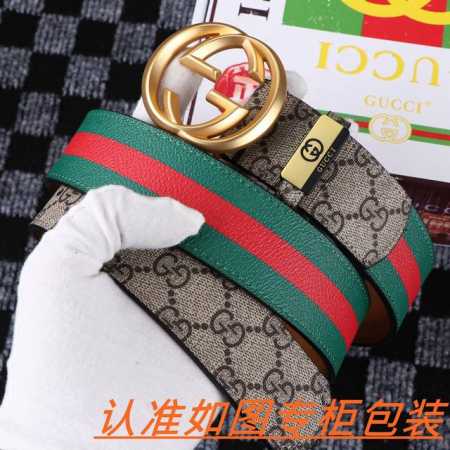品名：古奇.Gu...Cci原单 材料：百分百头层牛皮，保证真皮。24K纯钢扣双面可用专柜同等质量， 送人自用首选 包装： 请认准如图专柜包装，赠送打孔器，银联 - 点击图像关闭