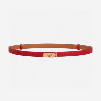 特 P160 Hermes 爱马仕 经典1.8Kelly腰带 Epsom小牛皮腰带，搭配镀钯Kelly精钢皮带扣。借助巧妙的滑动设计，可以将此百搭腰带系于腰间或