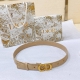 特 Dior 23 双面羊皮 菱格腰带 经典 3.0Cm精品 码数75、80、85、90、95、100欧