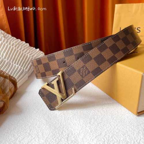 特 Louis Vuitton[正]经典原单品质，经典印花面配原版平纹皮，搭配原单精品扣，精工制作，细节看图，实物拍摄，高端奢华，宽度4.0Cm
