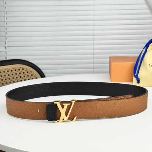 Lv。商务休闲、正装均可佩戴！3.8Cm 最新款扣头，抛光扣头、双面均可佩戴