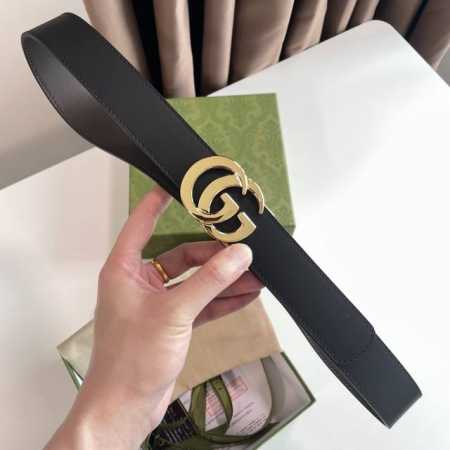 特 Gucci-古驰自动平滑款 宽度35Mm 精品钢质五金搭配意大利进口皮腰带 手感柔软 长度可调 - 点击图像关闭