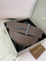 特 Tom Ford 汤姆福特。新品高端双面小牛皮，简约商务男士腰带，4.0Cm宽，双面使用，配原版包装