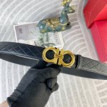 菲拉格慕 特种皮腰带自动带系列 ，原厂五金精品不锈钢扣，手感柔软舒适 宽3.5Cm。