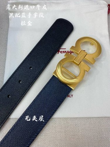 特 Ferragamo菲拉格慕 Nfc芯片扫码款 正品尺寸3.5Cm意大利原厂皮