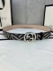 宽度4.0Cm Gucci Marmont系列每一季都会推陈出新，为灵感源于70年代的标志性gg钢扣配件注入现代精髓。这款gg Supreme帆布腰带反面采用黑