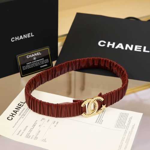 Chanel Cc链条 星星水钻 黄铜Logo扣 小牛皮 银色金属 与 金色金属 3.0Cm精品 弹力十足 百搭 优雅 码数含扣S=65Cm总长 可用75、80