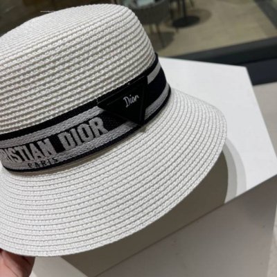 Dior迪奥 新款织带草编草帽礼帽细节控 简约大方 百搭单品 出街首选 新款帽型超美腻