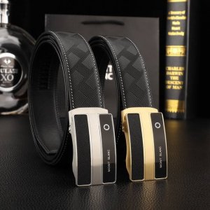 特 万宝龙秘原单高端品质专柜官网同步支持Nfc感应宽度3.5精美自动钢扣头意大利进口头层小牛皮原版花纹手感极佳 上身郊果棒男士最爱商务休闲两用长度100一125