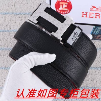 品名：爱马仕...原单 材料：百分百头层牛皮，保证真皮。24K纯钢扣双面可用专柜同等质量， 送人自用首选 包装： 请认准如图专柜包装，赠送打孔器，银联发票，宽度