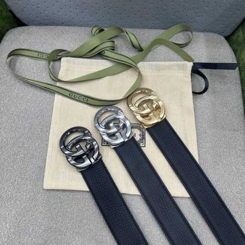 古奇自动秘原单高端品质专柜官网同步支持Nfc感应宽度3.5自动精美扣头意大利进口头层原版花纹纹理消晰真实感超强打造全新的视觉3D郊果高档客户入手送礼自用佳品 长