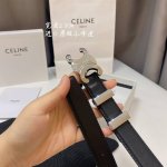 官网对版zp 出货 Celine赛琳 腰带皮带 宽度2.5Cm Celine 古金原版开模金扣