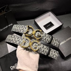 Dg 宽4.0 0杜嘉班纳 新款 涂层织物腰带，整体点缀别具一格的提花工艺 Dolce&Gabbana 徽标
