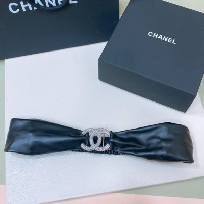 Chanel Cc 满钻 Logo 搭扣. 羊皮弹力腰带 弹性极好 3.0Mm精品 手感柔软 码数含扣70、75、80、85、90
