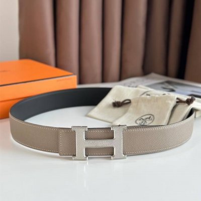 特 Hermes-爱马仕 原单品质腰带手工品质进口精选优质皮，搭配精钢金属挂扣 经典平头款式 双面可用 进口Togo皮带身 宽度：3.8Cm 工艺细节处理到位，