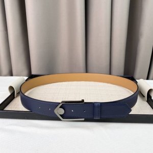 爱马仕针式扣Togo男士皮带，爱马仕3.5双头层牛仔配饰腰带。