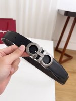 顶级原单复刻版 ，配送专柜全套礼盒包装进口原厂头层牛皮皮带 Ferragamo.菲拉格慕 支持nfc扫码 宽度3.5Cm 高级定制款男士腰带 双面进口牛皮 可双