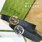 Gucci古奇 男士 宽度4.0Cm 简单大方 精品五金 进口皮 佩戴效果非常棒 送礼自用佳品！推荐！