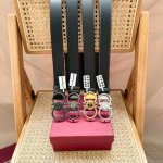Salvatore ～Ferragamo 男士3.5Cm腰带 成功男士必备单品 款式大方百搭 皮质耐磨牢固 五金纯铜真空电镀 顶级
