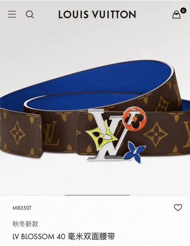 品牌Lv 4.0Cm 描述这款饰有Lv带扣的腰带配以水牛皮衬里，覆以Monogram 牛皮。展现细腻的品牌特质，是牛仔裤的理想配件 Lv字母带扣 Monogra