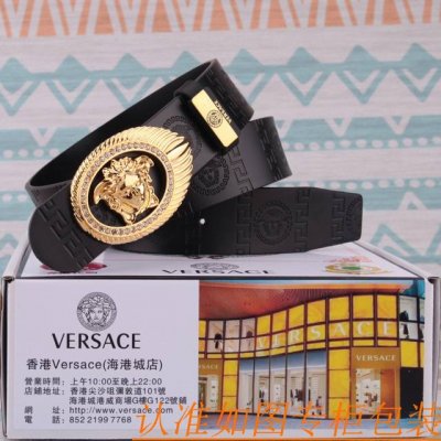 腰带皮带：范思哲原单牛皮腰带 男款皮带：材质百分百头层牛皮腰带保证真皮皮带，专柜原单品质、做工精细，时尚大牌，送人自用首选包装： 请认准如图专柜包装赠送打孔器手