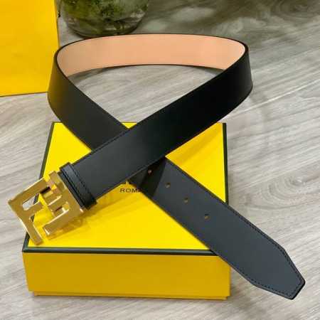 特 Fendi 芬迪宽38Mm 男士时尚休闲腰带 进口小牛皮+头层磨砂底 顶级做工，搭配标志Ff搭扣，奢华时尚休闲 原单品质。 - 点击图像关闭