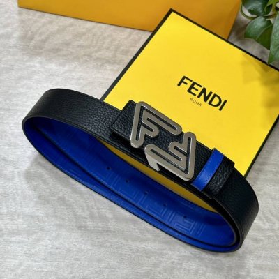Fendl 芬迪 宽40Mm双面原版小牛皮 搭配单钌钯电镀扣 完美的手感.油边 出众的设计.风格 高贵奢华 时尚大方 高清实拍 货真价实 品质保证 双面用