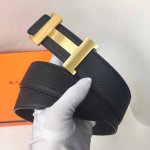 官网同步 爱马仕专柜同步 进口双面头层牛皮精钢精品五金 双面可用38Mm
