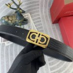 菲拉格慕 特种皮腰带系列 ，原厂五金精品不锈钢扣，手感柔软舒适 宽3.8Cm。