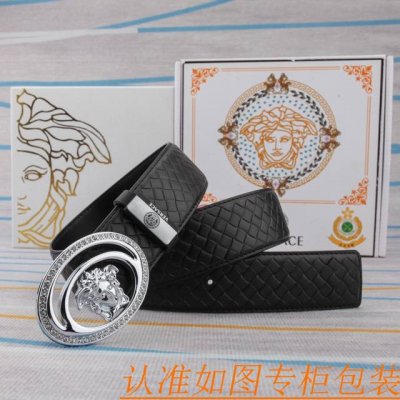 腰带皮带：范思哲原单牛皮腰带 男款皮带：材质百分百头层牛皮腰带保证真皮皮带，专柜原单品质、做工精细，时尚大牌，送人自用首选包装： 请认准如图专柜包装赠送打孔器手