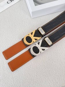 皮带：C K顶级复刻.单扣 双扣 腰带：Ck潮牌.专柜正品.Cooperkelvina原单大牌品质百分百进口原厂头层牛皮，内穿尾巴.暗扣款，保证真皮-Ck字母L