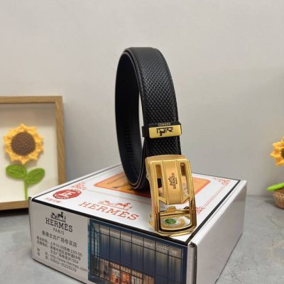 品名：爱马仕.Hermès 自动带 材质：原单牛皮腰带 百分百头层牛皮腰带保证真皮，24K纯钢扣，专柜原单品质、做工精细，时尚大牌，送人自用首选 包装： 请认准