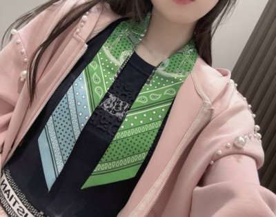 H金质马刺 Twilly 100%桑蚕丝，18姆米双层斜纹重磅斜纹真丝86X5Cm，三色现货创作渊源乍看之下，皮革与金属、环扣与圆圈巧妙交织，和谐相融，形成一幅