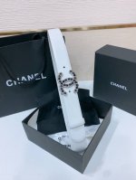 Chanel经典双C皮带腰带 新款Logo扣搭配进口羊皮带身，质感满分，简直身春日里的点睛之笔，皮带直径3.0Cm