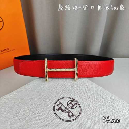 Hermes 爱马仕 宽度 3.8Cm 代购品质 腰带手工品质进口精选优质皮 搭配精钢金属挂扣 双面可用 进口Togo皮带身 工艺细节处理到位 注重细节不败于细