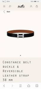特 Hermes.爱马仕 官网同步 宽度38Mm 原版荔枝搭带身搭配原版精品钢扣，男装的经典搭配，可双面使用完美配饰！