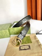 特 Gucci 古奇 Signature腰带 热压大花3.8宽度触感厚实，印花图案清晰分明