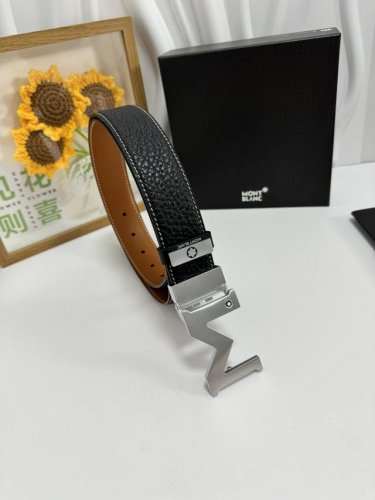 品名：万宝龙 Montblanc 材质：原单牛皮腰带 百分百头层牛皮腰带保证真皮，24K纯钢扣，专柜原单品质、做工精细，时尚大牌，送人自用首选 包装： 请认准如
