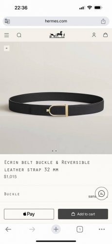 特P190 H Erin Belt-Togo-32Mm 爱马仕（HermèS）男款腰带以其精湛的工艺、高品质的材料和经典的设计而备受推崇，是男士时尚配饰中的顶级